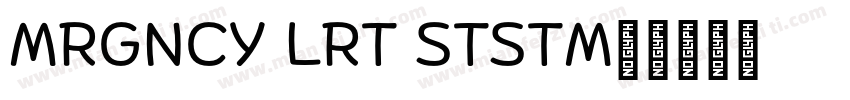 EMERGENCY ELERT STSTEM字体转换